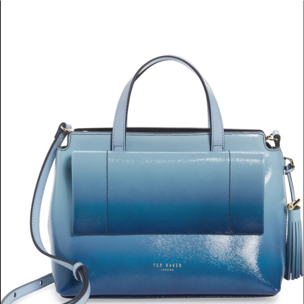 Ted Baker London Mehrr Ombré Patent Tassle Tote